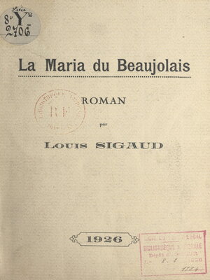 cover image of La Maria du Beaujolais